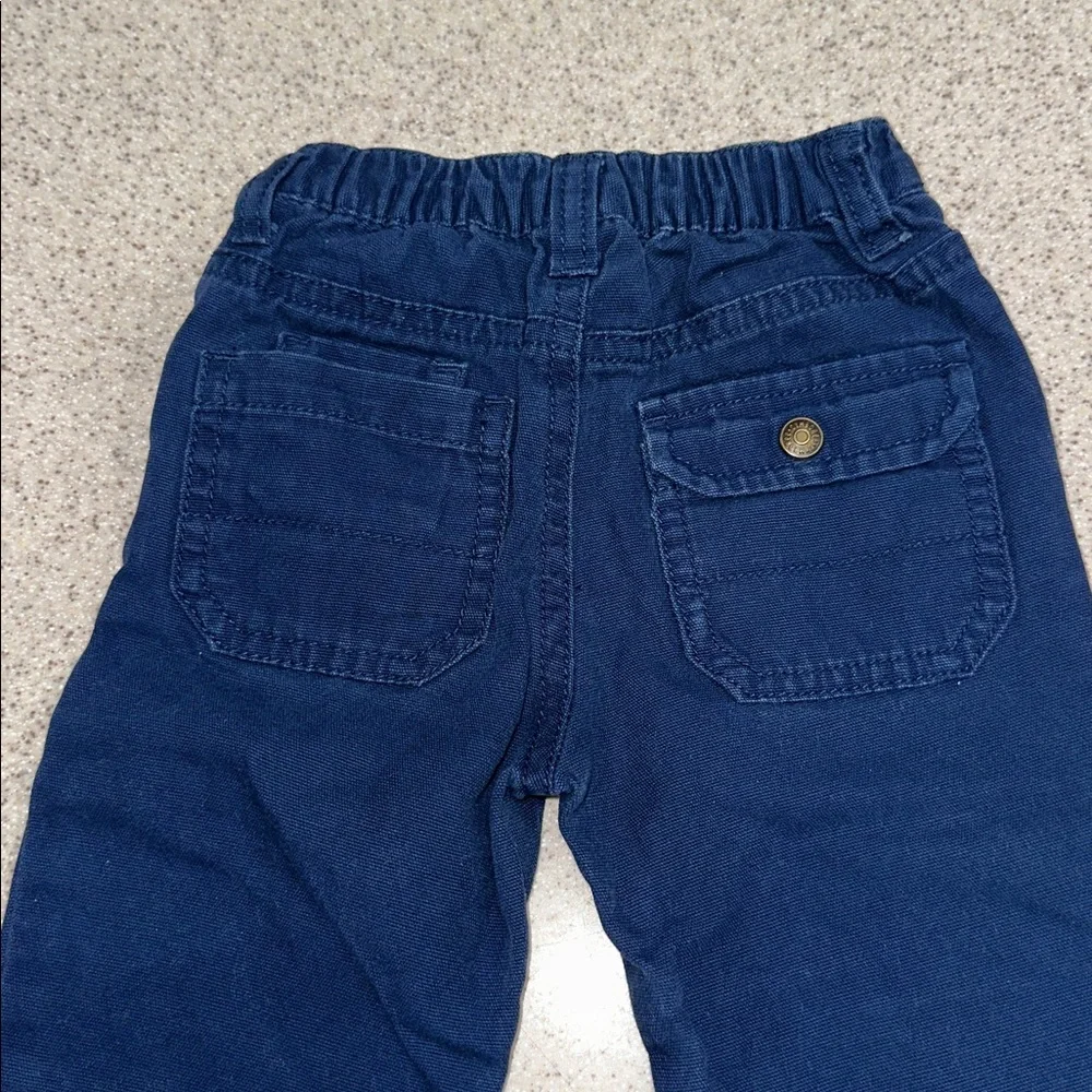 GYMBOREE Navy Blue Kids Cargo Pants 100% Cotton 6-12 months